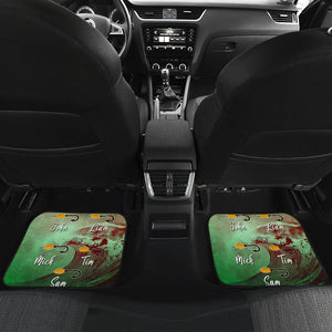 Personalized Grandpa Fishing - Front and Back Car Mats Gift (Set of 2 or 4)