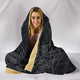 Spiderweb Cozy Warm Hooded Sherpa And Microfiber Blanket With Hood