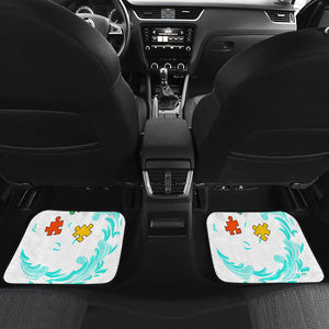 Autism Awareness Personalized Shark - Universal Front and Back Car Mats Gift