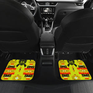 Turtle Yellow Orange Front And Back Car Mats (Set Of 4)
