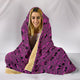 Pink Skulls Hooded Blanket