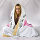 Wine Lover - Cozy Warm Hooded Sherpa And Microfiber Blanket With Hood