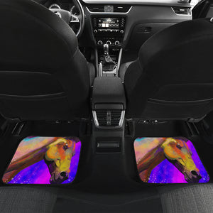 Watercolor Purple Horse - Universal Front and Back Car Mats Gift (Set of 2 or 4)