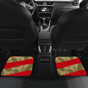 White Horse USA Flag - Universal Front and Back Car Mats Gift (Set of 2 or 4)