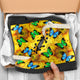 Sunflowers & Butterflies Faux Fur Leather Boots