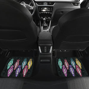 Native Seven Teaching Car Mats Set of 4 - Car Floor Mats Protection Decoration