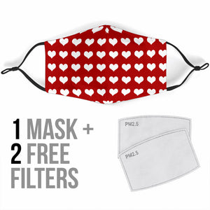 Heart Face Mask with Filters