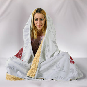 Love Doberman Cozy Warm Hooded Sherpa And Microfiber Blanket With Hood