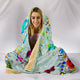 Colorful Flower Hooded Blanket