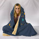 Midnight Blue Starry Night Unicorn Hooded Blanket