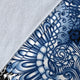 Blue Lotus Fractal Blanket for Kids and Adults