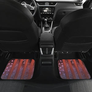Abstract Horse USA Flag - Universal Front Car Mats Gift (Set of 2 or 4)
