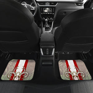 Deer Skull USA Flag - Universal Front and Back Car Mats Gift (Set Of 4)