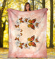 Pink Butterflies Premium Blanket V3