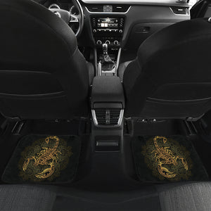 Golden Scorpio Front And Back Car Mats (Set Of 4) - Freedom Look