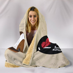 Love Beagle Cozy Warm Hooded Sherpa And Microfiber Blanket With Hood