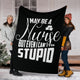 Nurses Can't Fix Stupid Sarcasm Blanket - Nurses Saving Lives Blanket