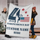 US Happy Independence Day - Personalized 4th Of July American Holiday Blanket