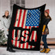 USA Independence Day Blanket - American Holiday Blanket