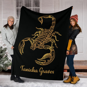 Tanisha Graves - Personalized Scorpio Blanket
