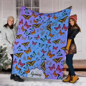 Gemini - Colorful Butterflies Blanket
