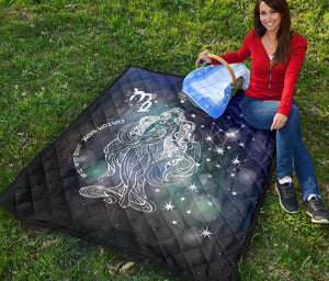 Personalized Virgo Premium Quilt Blanket Twin Queen King Size Birthday Gift