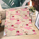 Blanket-Floral and flamingo 8200