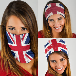 Grunge Union Jacks (Black, White, Grey) - Bandana 3 Pack - Mask