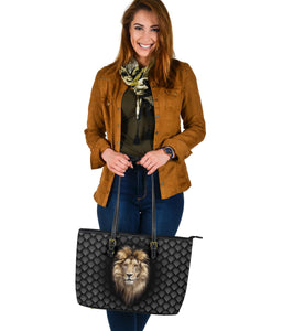 Lion Large Leather Tote