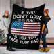 US Happy Independence Day - Loving American Country Funny Saying Blanket