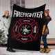 Firefighter & Proud Dad Father's Day Premium Blanket