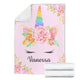 Vanessa - Personalized Unicorn Blanket