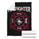 Firefighter & Proud Dad Father's Day Premium Blanket