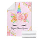Payton Olivia Garner - Personalized Unicorn Blanket