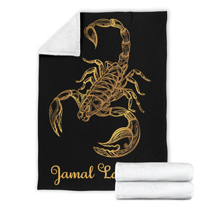 Jamal Lawson - Personalized Scorpio Blanket