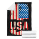 USA Independence Day Blanket - American Holiday Blanket