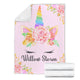 Personalized Unicorn Blanket - Willow Storm