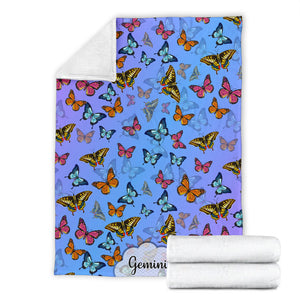 Gemini - Colorful Butterflies Blanket