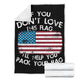 US Happy Independence Day - Loving American Country Funny Saying Blanket