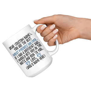 Personalized Best Great Pyrenees Dog Dad Coffee Mug (15 oz)
