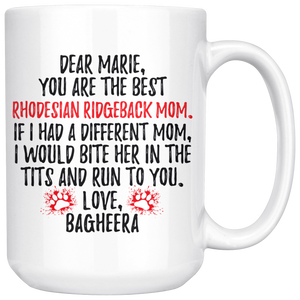 Personalized Rhodesian Ridgeback Dog Mom (Marie)