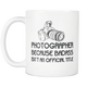 Photographer Badass Coffee Mug - Photography Related Gifts - Unique Gift For Photographer - Job Related Gift For Him Or Her (11 oz)