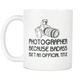 Photographer Badass Coffee Mug - Photography Related Gifts - Unique Gift For Photographer - Job Related Gift For Him Or Her (11 oz)