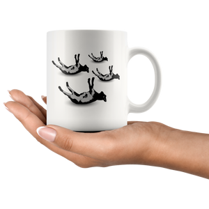 Fainting Goat Coffee Mug - Funny Goats Gifts - Dancing Goats Coffee - Goat Owner Gifts - Baby Goats Mug - Funny Lucky Goat Coffee Cup (11 oz)