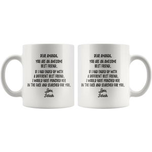 Personalized Best Friend Coffee Mug - Her Amanda Sarah (11 oz)