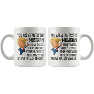 Funny Fantastic Musician Coffee Mug, Musician Trump Gifts, Best Musician Birthday Gift, Musician Christmas Graduation Gift