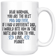 Personalized Pug Dog Peanut Dad Norman Coffee Mug (15 oz)