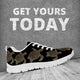 Golden Sea Turtles Sneakers - Freedom Look