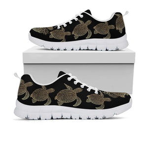Golden Sea Turtles Sneakers - Freedom Look