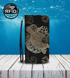 Golden Sea Turtle Phone Case - Freedom Look